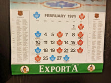 Load image into Gallery viewer, 1974-75 Maple Leaf Gardens Toronto Marlboro Calendar Page Signed
