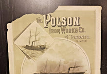 Load image into Gallery viewer, C-1900 Polson Iron Works Co. of Toronto Poster both side
