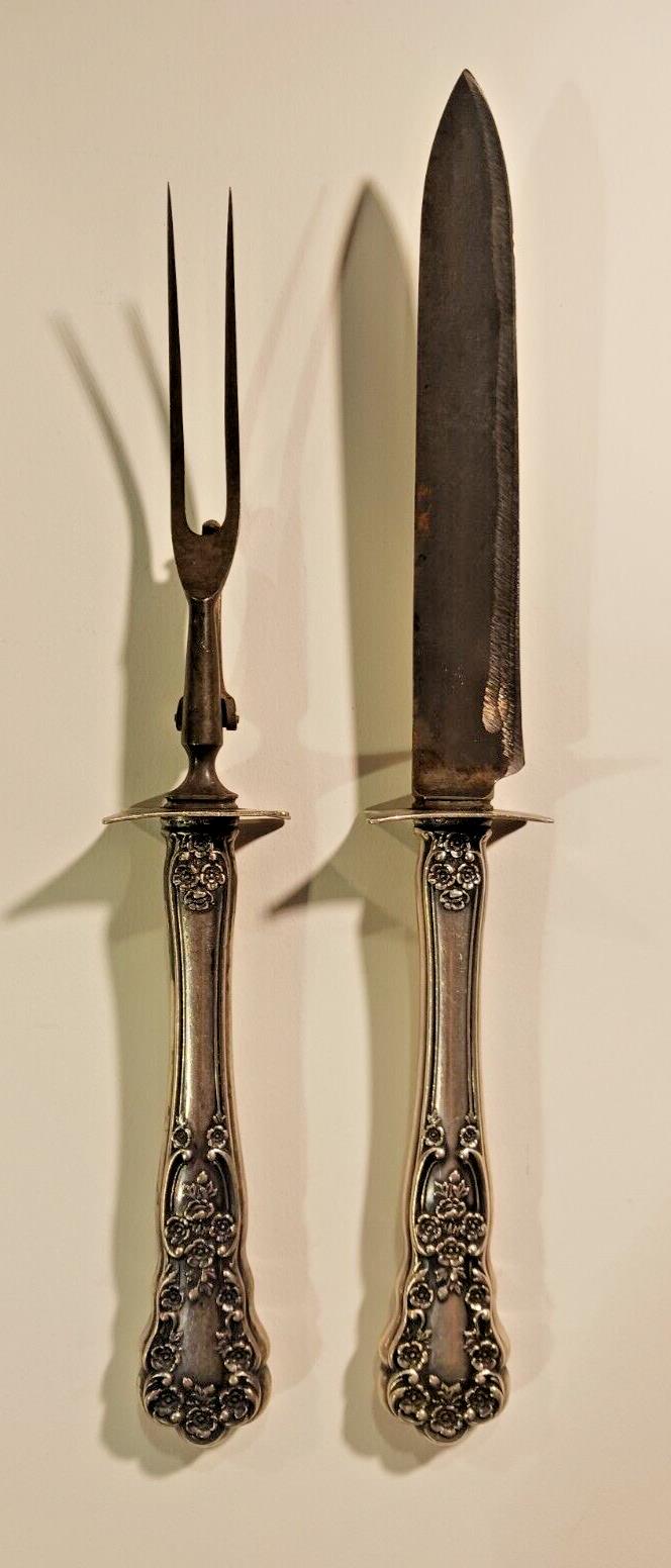 Sterling Silver Handle Stainless steel Carving 11