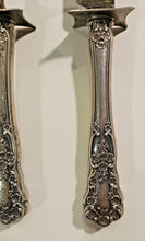Load image into Gallery viewer, Sterling Silver Handle Stainless steel Carving 11&quot; Fork and 12&quot; Knife blade Pair
