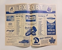 Load image into Gallery viewer, 1959 Jan 17, Red Wings at Maple Leaf&#39;s Program Insert Pages, Howe Kelly Horton
