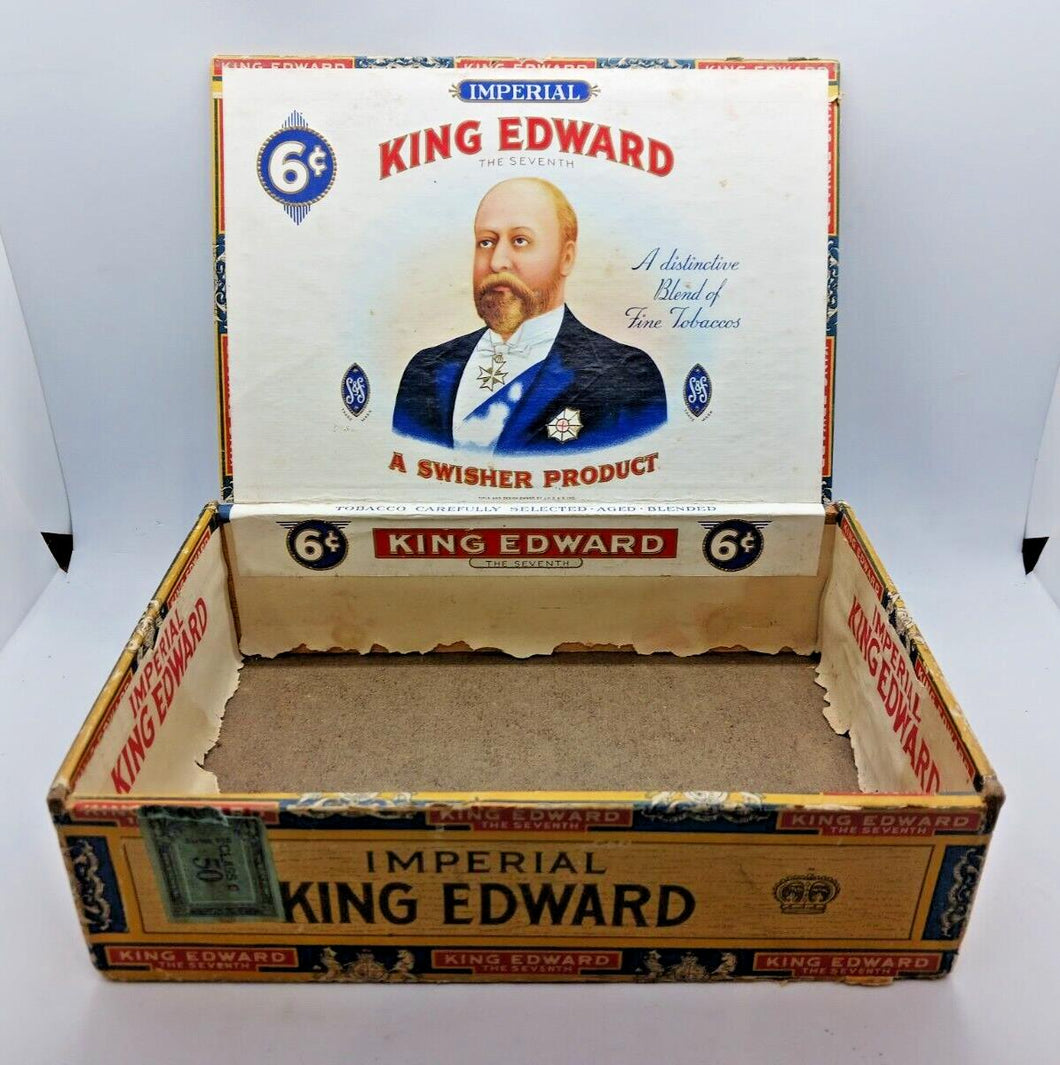 Imperial King Edward the 7th Mild Tobaccos Cigar Box