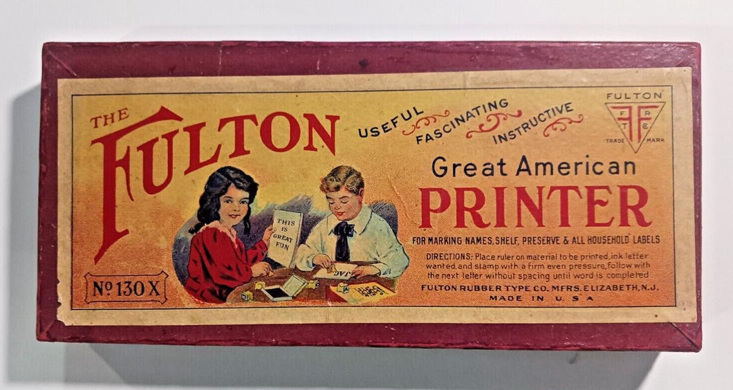 Vintage THE FULTON Great American PRINTER