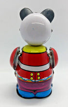 Load image into Gallery viewer, Vintage Wind-Up Tin Toy Panda Playing a Drum, Needs Key &amp; no drum
