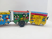 Load image into Gallery viewer, 1960&#39;s Marx Disneyland Express Tin Wind-up Toy Train
