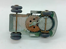 Load image into Gallery viewer, Rare Vintage Green Wind Up Friction Truck Rig Trailer Toy
