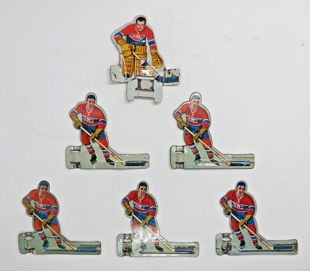 Eagle / Coleco Montreal Canadiens Team 1960's Game Table Top Hockey Figure Set 4