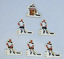 Load image into Gallery viewer, 1970s Coleco Red And Blue Jersey Table Top Hockey Figure Set 57
