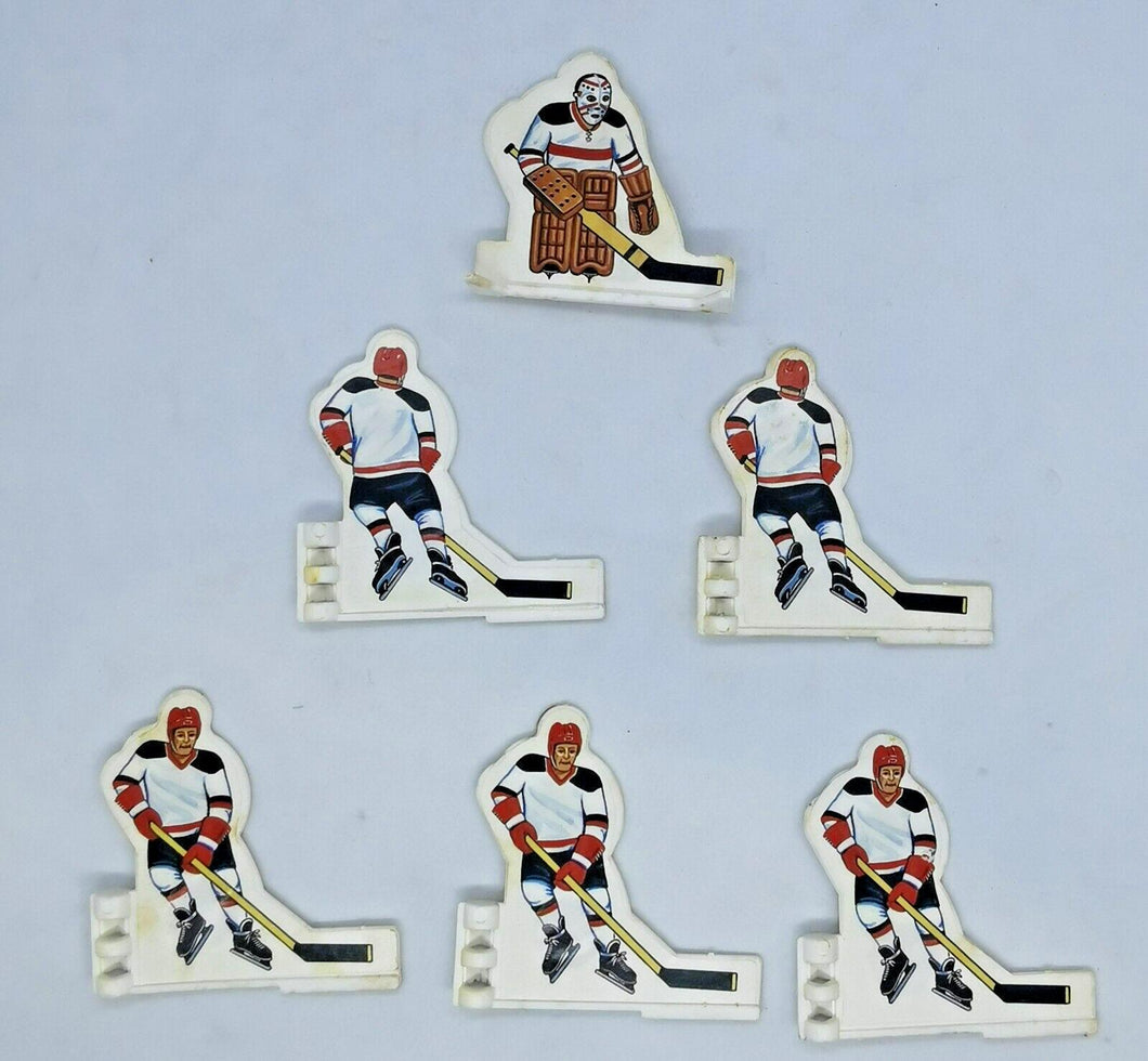 1970s Coleco Red And Blue Jersey Table Top Hockey Figure Set 57