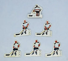Load image into Gallery viewer, 1970s Coleco Red And Blue Jersey Table Top Hockey Figure Set 57
