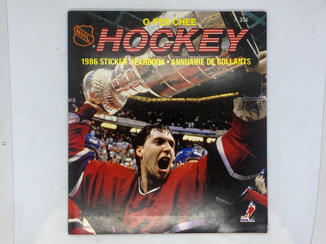 1986 O-Pee-Chee Hockey Sticker Yearbook *Incomplete* -08