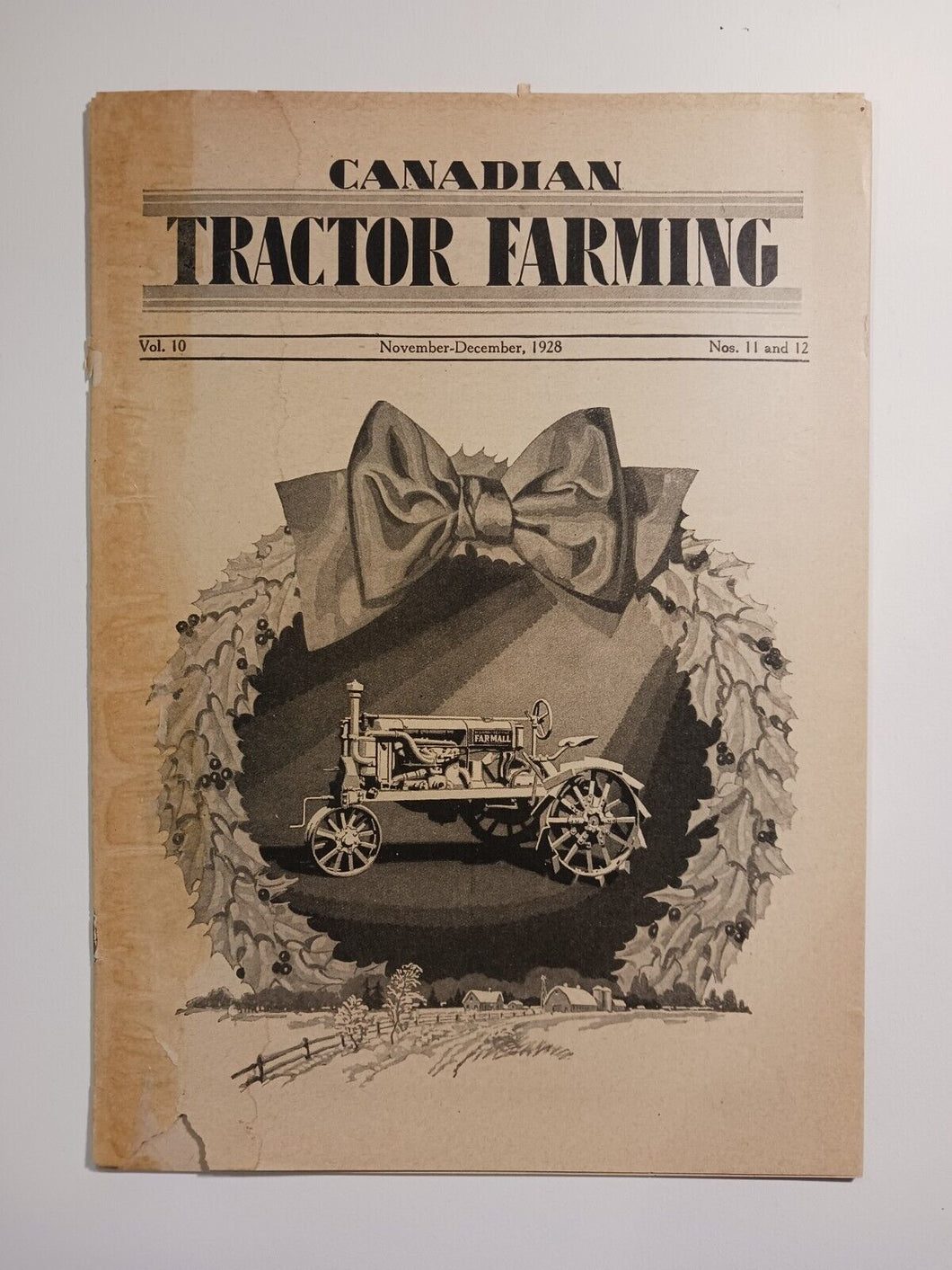 1928 November-December Canadian Tractor Farming Nos. 11 and 12 Vol. 10