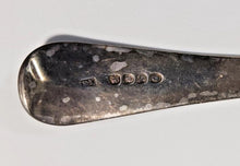 Load image into Gallery viewer, 1808 London Sterling Silver 12 inches Basting Spoon Crested Maker Mark E.L.
