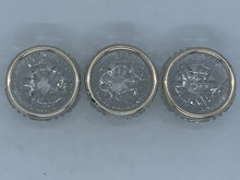 Load image into Gallery viewer, Set of 3 - Crystal Glass &amp; Sterling Silver Salt Overlays
