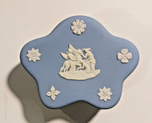 Load image into Gallery viewer, Vintage Wedgwood Blue Jasperware, Gift for her, Trinket box, Ring box, Wedgwood
