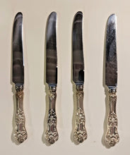Load image into Gallery viewer, Birks Sterling Queens Lunch Knife lot of 4
