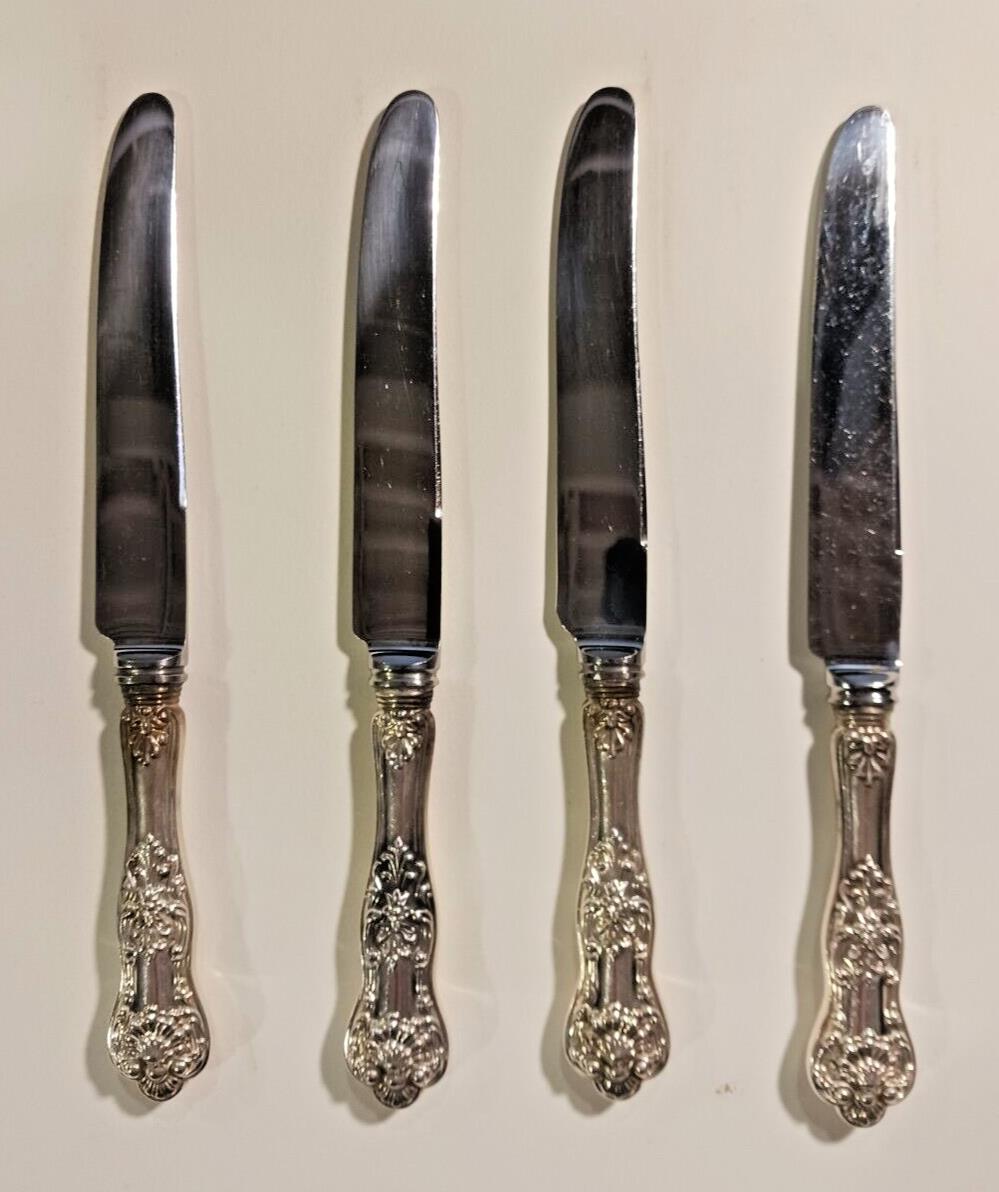 Birks Sterling Queens Lunch Knife lot of 4