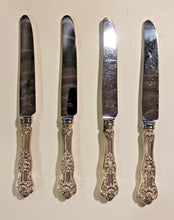 Load image into Gallery viewer, Birks Sterling Queens Lunch Knife lot of 4
