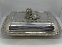 Load image into Gallery viewer, Antique Vintage Silver Plate - Serving Tray &amp; Dish Cover
