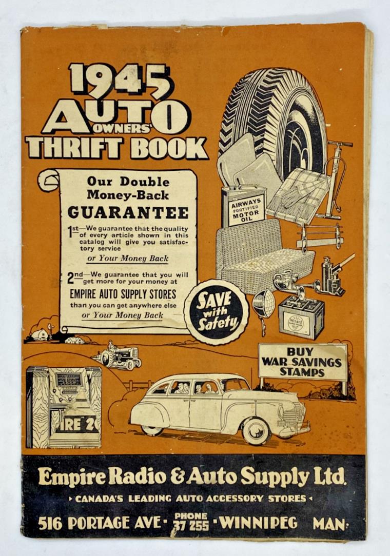 1945 Empire Radio & Auto Supply Thrift Book Catalogue