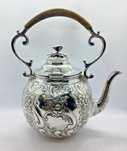 Load image into Gallery viewer, James Dixon Tilt Kettle with Stand Silverplate EP | GS
