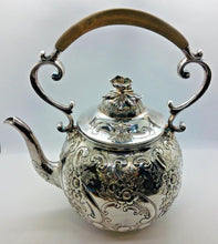 Load image into Gallery viewer, James Dixon Tilt Kettle with Stand Silverplate EP | GS
