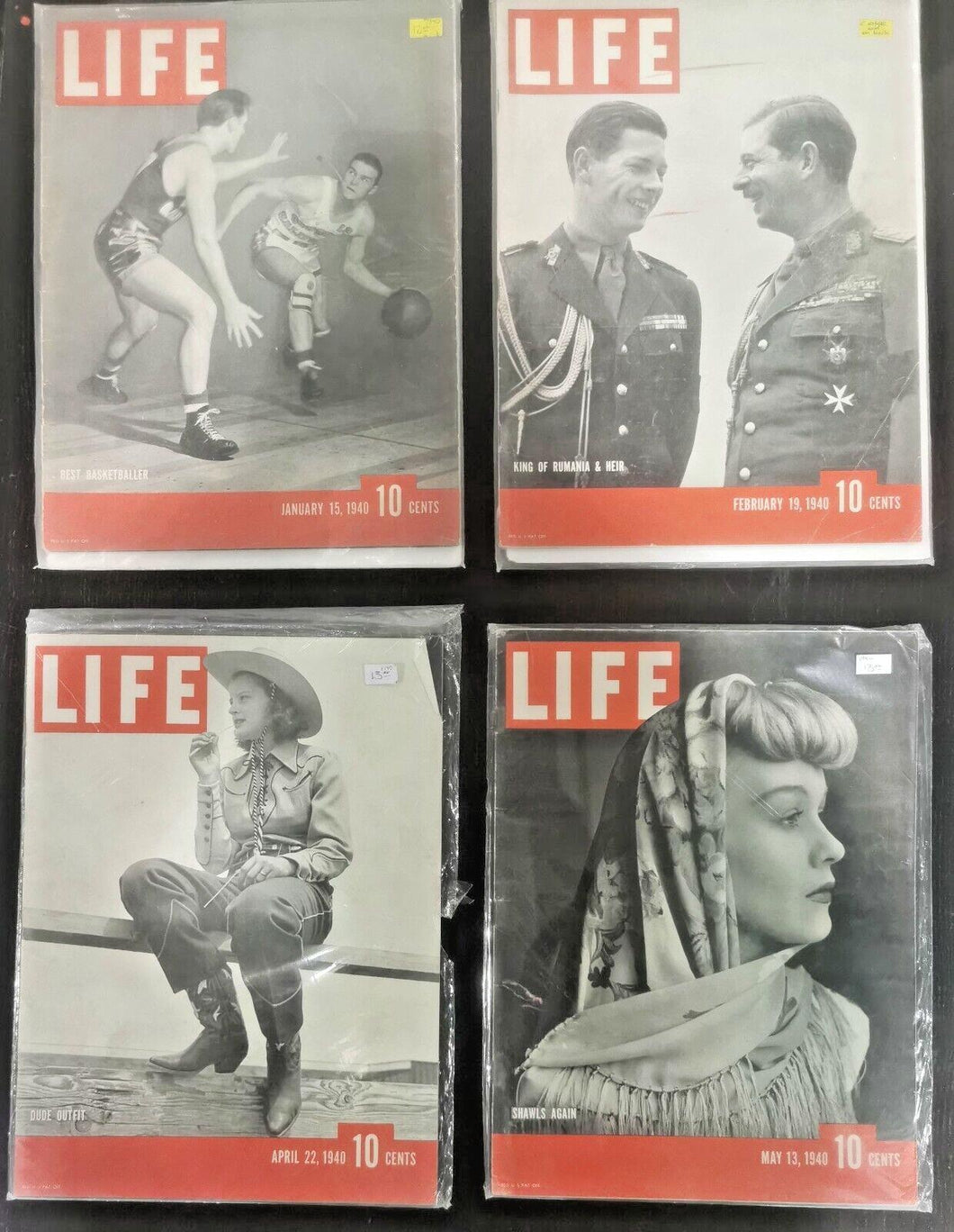 Life Magazines Lot Issued 1940 Jan 15, Feb 19, May 13, April 22