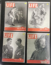 Load image into Gallery viewer, Life Magazines Lot Issued 1940 Jan 15, Feb 12, Feb 19, Oct 21
