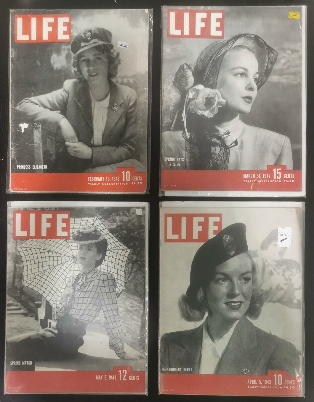 Life Magazines Lot Issued 1943 Feb 15, March 31, April 5, May 3