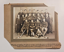 Load image into Gallery viewer, 1920&#39;s Hockey Cabinet Photo R.A. Ballard &amp; Paul Ballard, Wilford Johnson Studio
