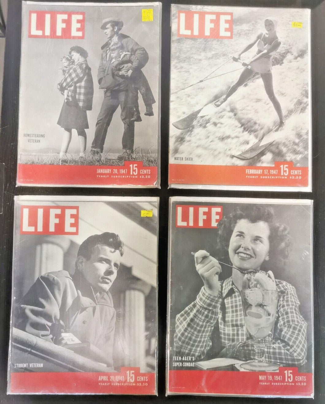 Life Magazines Lot Issued 1947 Feb 17, April 21, May 19