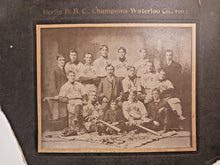 Load image into Gallery viewer, 1903 Berlin B.B.C., Champions Waterloo Co Team Baseball Cabinet Photo 15" x 12"
