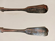 Load image into Gallery viewer, 1851 James Ross Sterling Silver Glasgow 5 3/4&quot; Spoon Lot of 2
