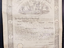 Load image into Gallery viewer, Grand Royal Black Chapter of Ireland Certificate No.96 William Dailey 1880
