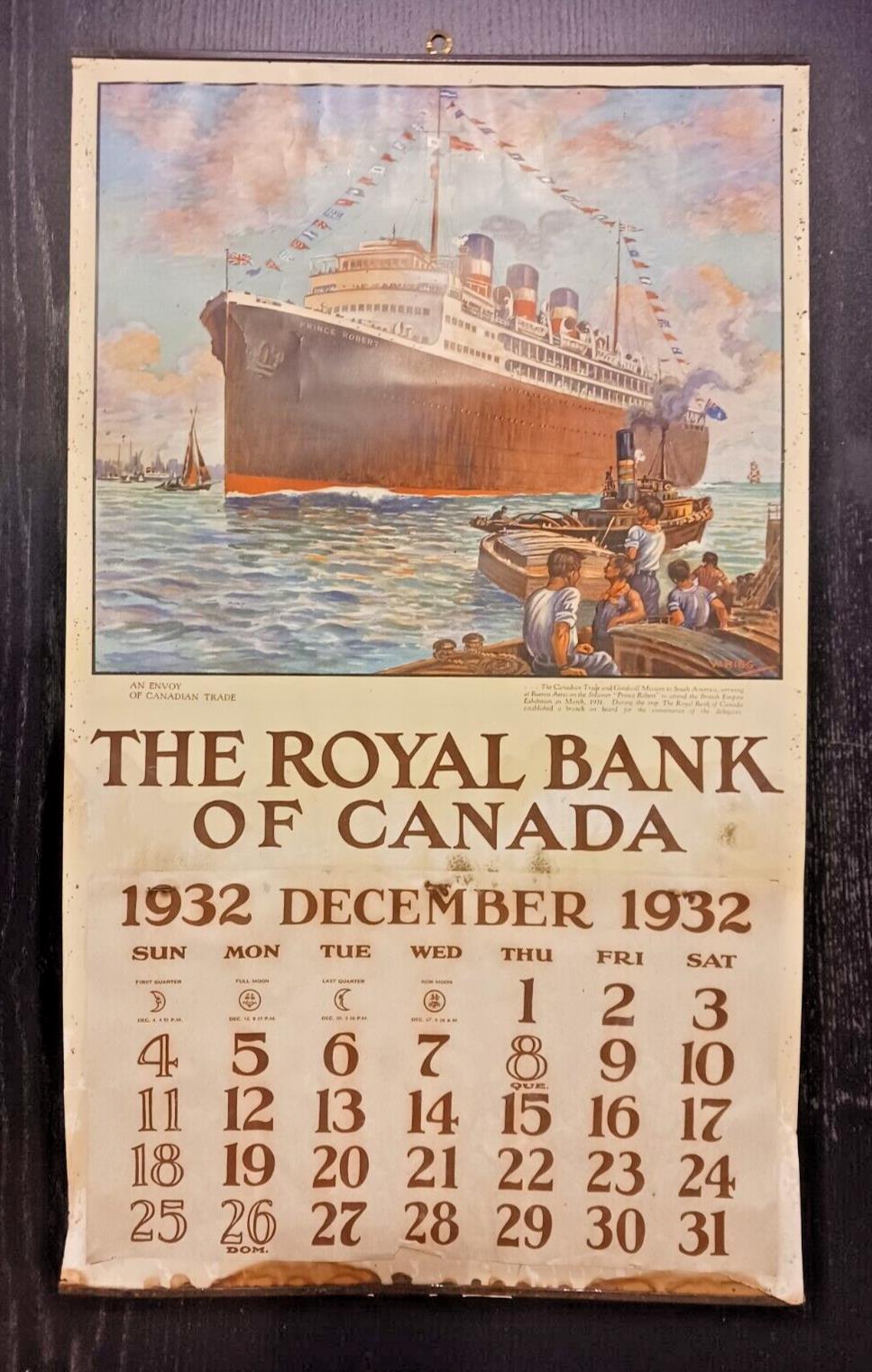 1932 The Royal Bank of Canada Calendar 14