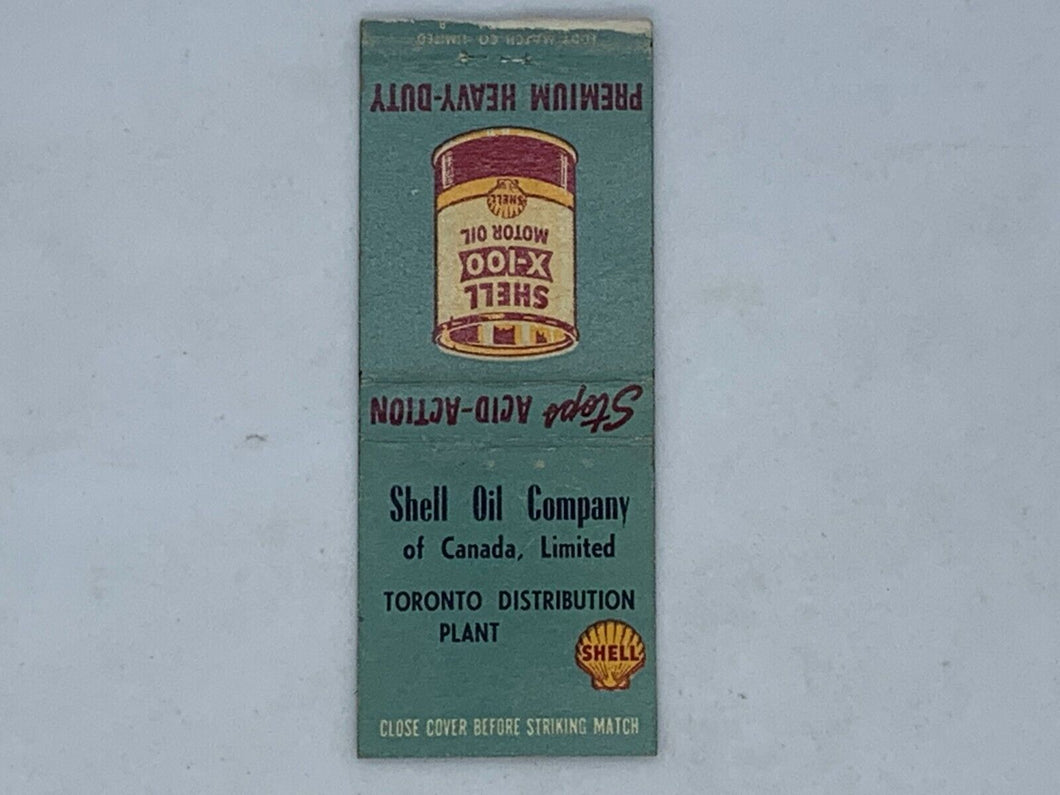 Vintage Shell Gas Station - Matchbook Matchcover *NO MATCHES*