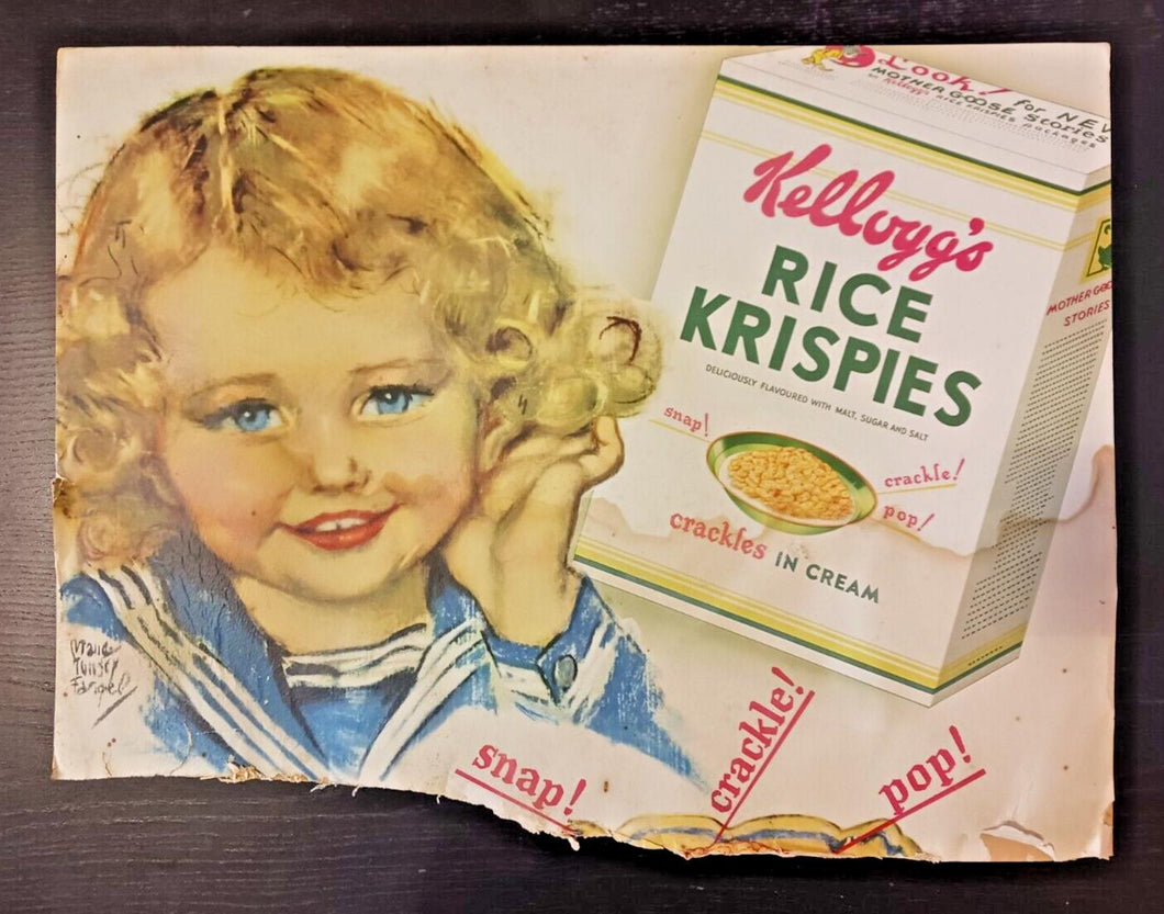 1920s Kellogg's Rice Krispies Part Store Display 21