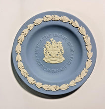 Load image into Gallery viewer, Vintage Wedgwood Blue Jasperware New Castle Under Lyme Octocentenary 1973 Dish
