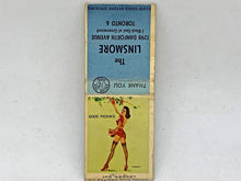 Load image into Gallery viewer, Vintage The Linsmore - Matchbook Matchcover *NO MATCHES*
