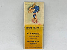 Load image into Gallery viewer, Vintage W.S. Michael Groceries - Matchbook Matchcover *NO MATCHES*
