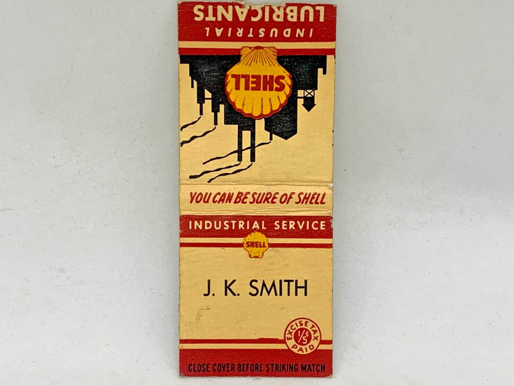 Vintage Shell Industrial Lubricants - Matchbook Matchcover *NO MATCHES*