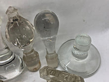 Load image into Gallery viewer, Vintage Glass Bottle Stoppers x 10 Lot 01
