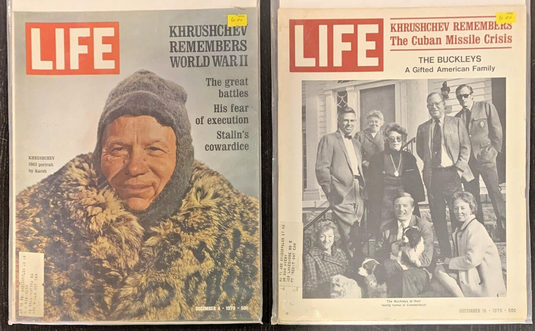 Life Magazines Lot Issued 1970 Dec 4, Dec 18