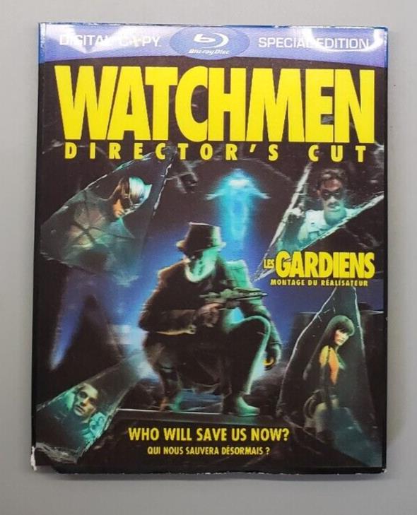 Watchmen (Blu-ray Disc, 2009, Lenticular Cover 2-Disc Set)