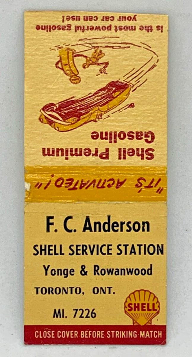 Vintage Shell Premium Gasoline - Matchbook Matchcover *NO MATCHES*