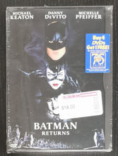 Load image into Gallery viewer, Batman Returns - Michael Keaton, Danny DeVito, Michelle (DVD, 1992) SEALED
