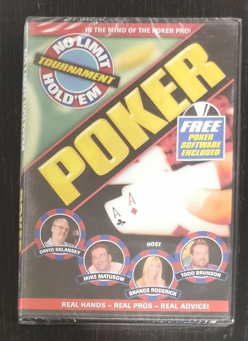 Poker - David Sklansky,  Mike Matusow, Brande Roderick (DVD, 2004) SEALED
