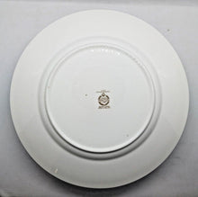 Load image into Gallery viewer, Minton Bone China Blue with Gold Leaves Trim Pattern 10 3/4&quot; Dinner Plate x 4
