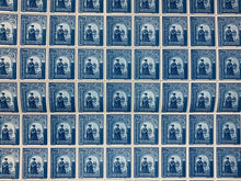Load image into Gallery viewer, Vintage 10x10 Sheet - Blue 1941 Gheorghe Duca, Romanian Stamps (24 Lei) (C)

