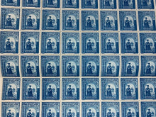 Load image into Gallery viewer, Vintage 10x10 Sheet - Blue 1941 Gheorghe Duca, Romanian Stamps (24 Lei) (H)
